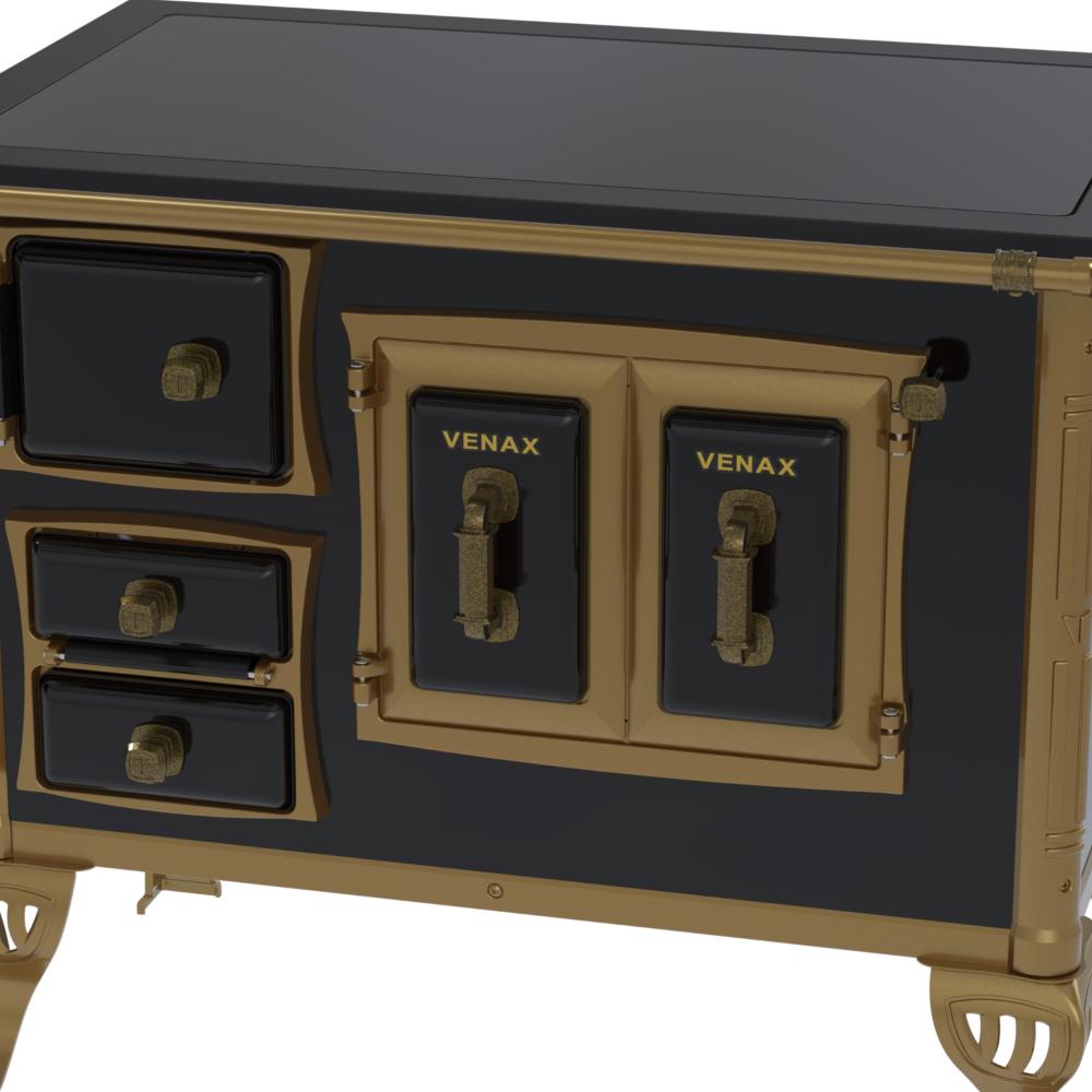 Fogao a Lenha Venax GII n 1 Colonial Premium Preto