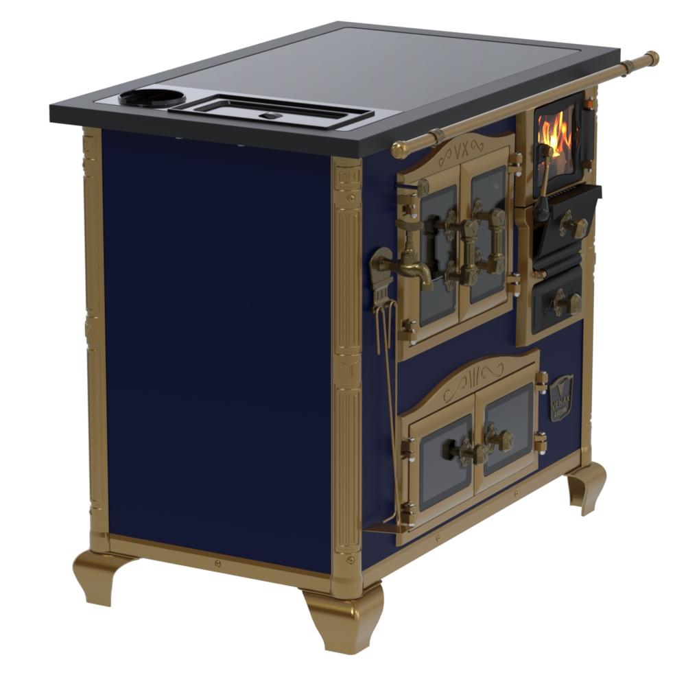 Fogao a Lenha Venax n 2 Imperador Premium Caldeira Azul