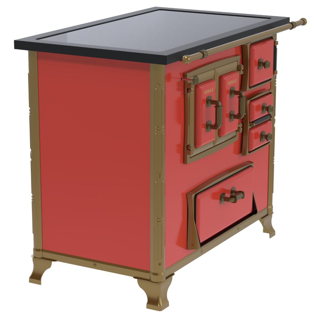 Fogao a Lenha Venax GII n 2 Renaissance Premium Vermelho