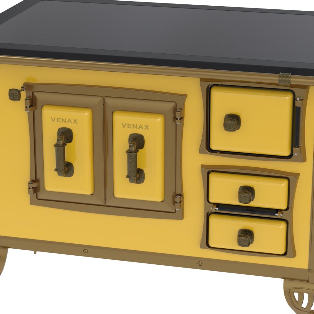 Fogao a Lenha Venax GII n 2 Colonial Premium Amarelo