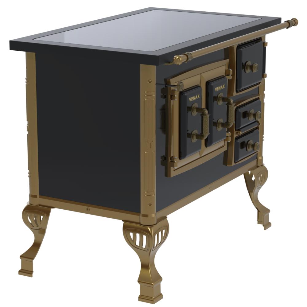Fogao a Lenha Venax GII n 1 Colonial Premium Preto