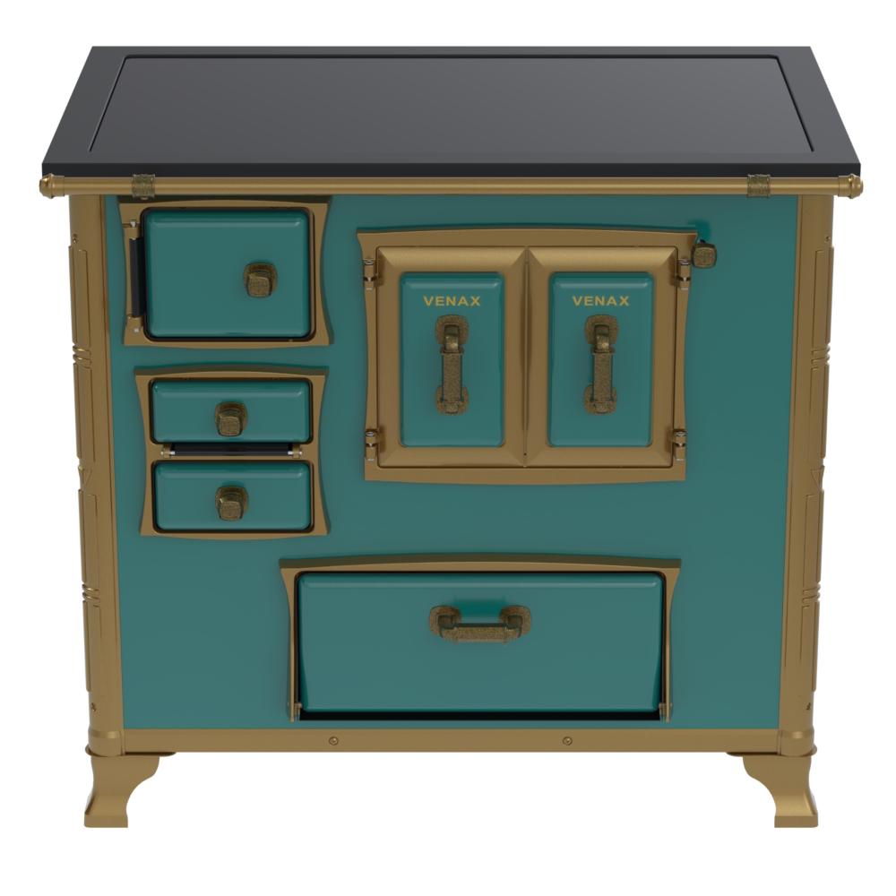 Fogao a Lenha Venax GII n 2 Renaissance Premium Turquesa