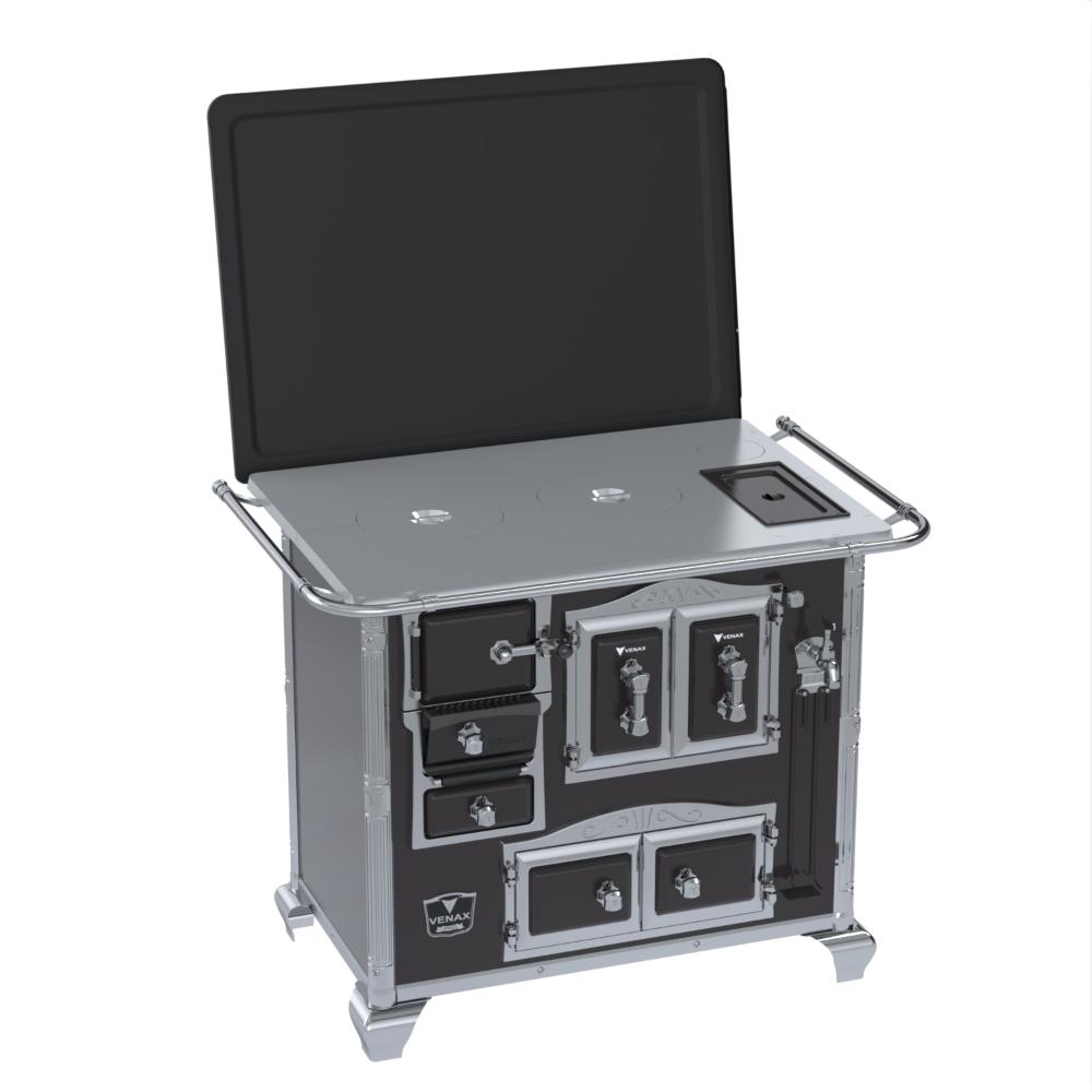 Fogao a Lenha Venax n 2 Imperador Chapa de Aluminio Preto