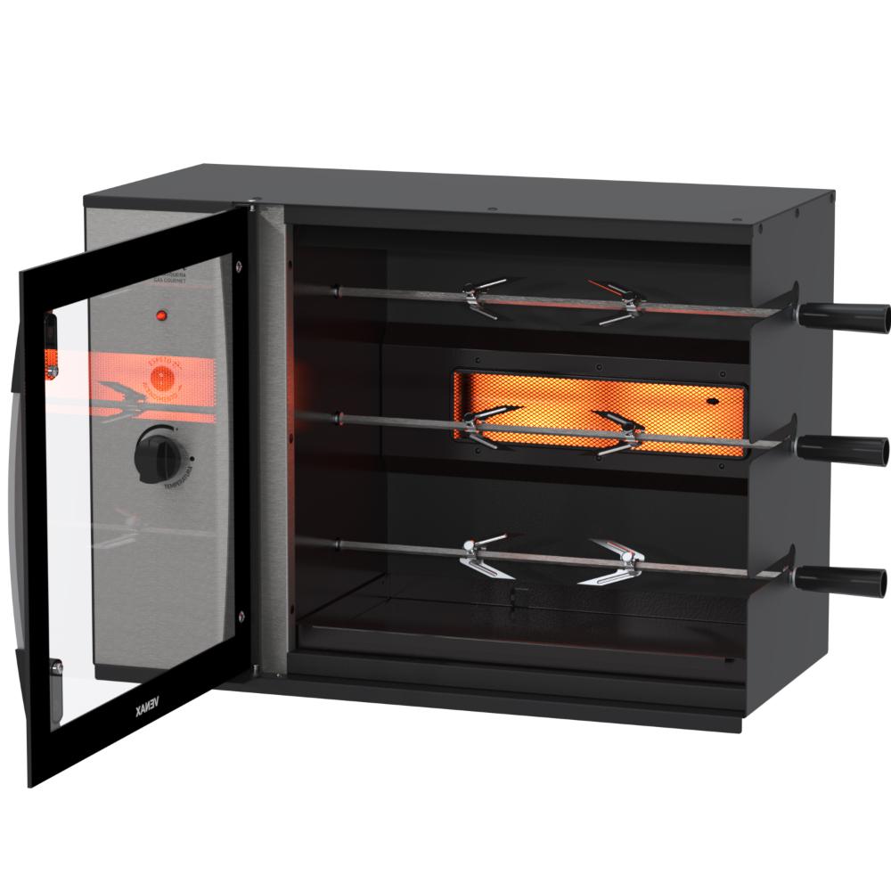 Churrasqueira a Gas Venax Top Chef Gourmet 3 Preto