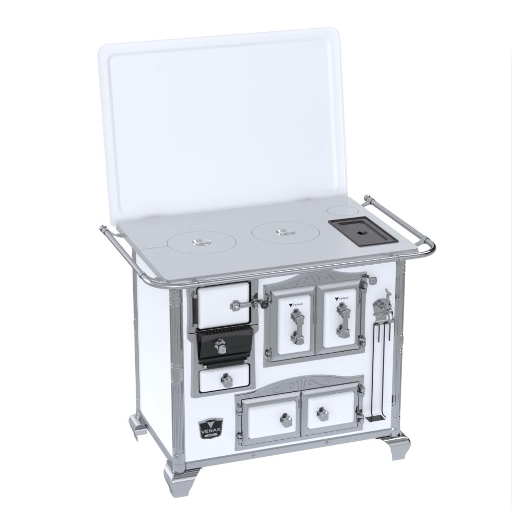 Fogao a Lenha Venax n 2 Imperador Chapa de Aluminio Branco