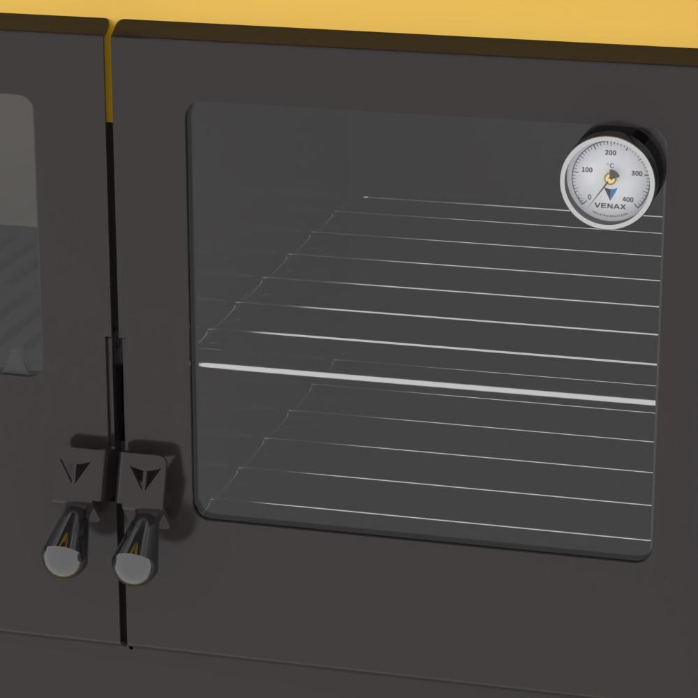 Fogao a Lenha Venax n 1 Le Corbusier Dupla Combustao Amarelo