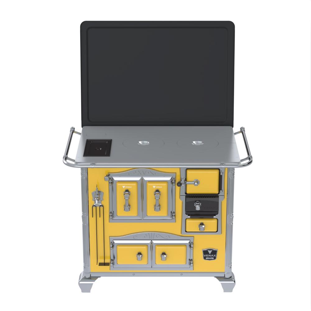 Fogao a Lenha Venax n 2 Imperador Chapa de Aluminio Amarelo