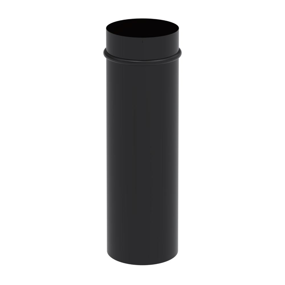 Cano Esmaltado para Chamine Venax Preto 50cm 150mm