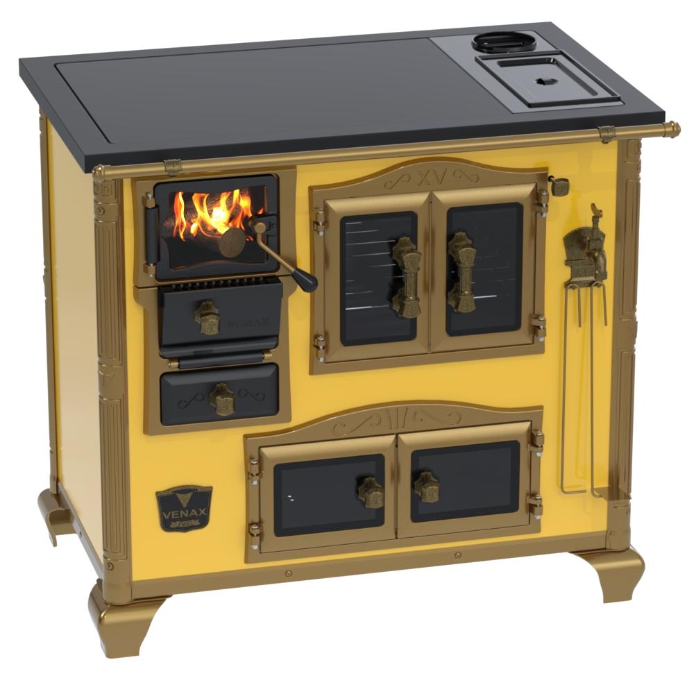 Fogao a Lenha Venax n 2 Imperador Premium Caldeira Amarelo