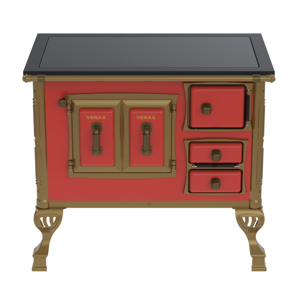 Fogao a Lenha Venax GII n 1 Colonial Premium Vermelho