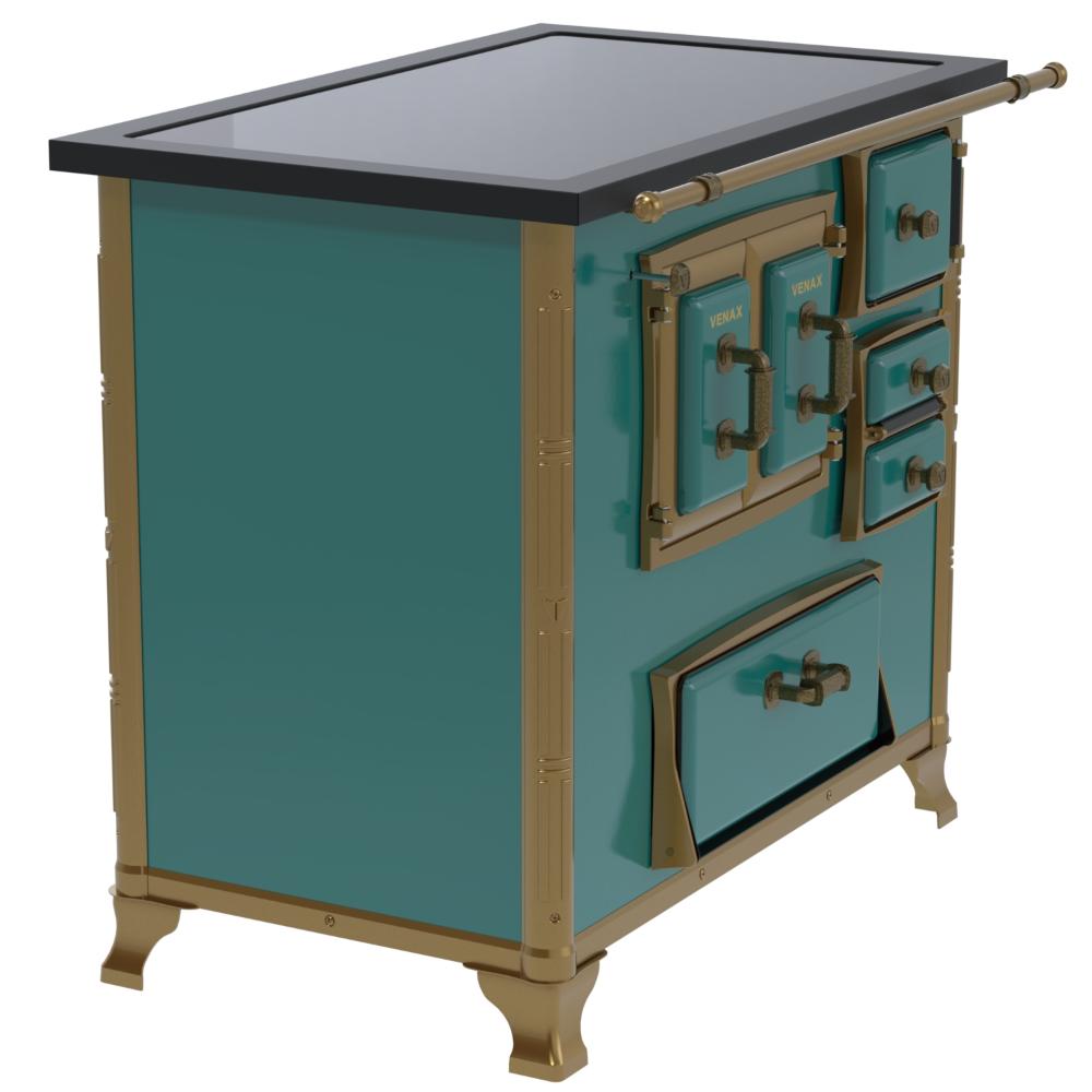 Fogao a Lenha Venax GII n 2 Renaissance Premium Turquesa