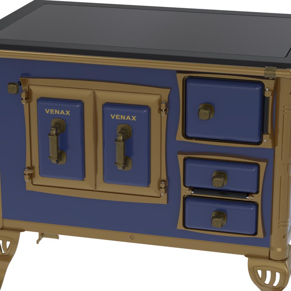 Fogao a Lenha Venax GII n 1 Colonial Premium Azul