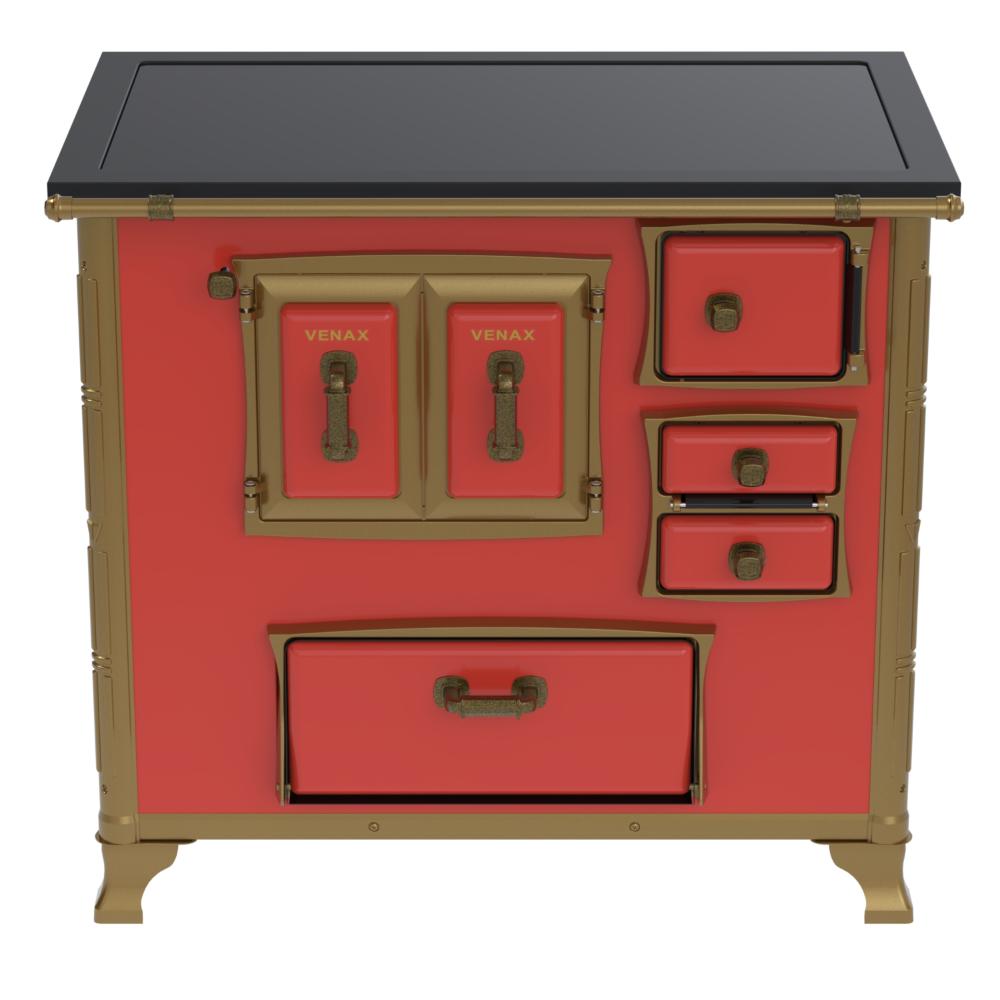 Fogao a Lenha Venax GII n 2 Renaissance Premium Vermelho