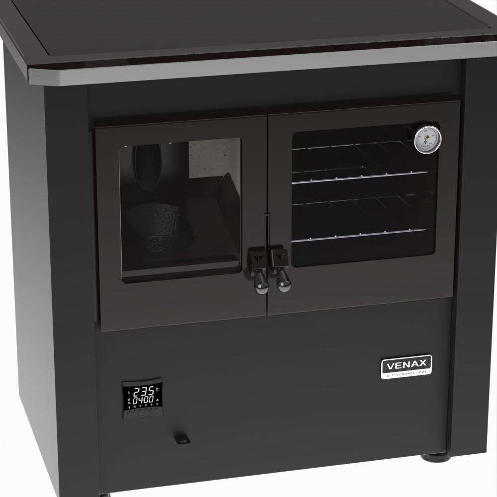 Fogao a Pellets Venax n 2 Le Corbusier Preto
