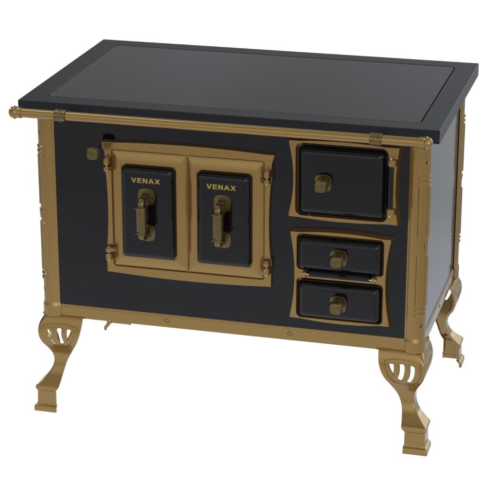 Fogao a Lenha Venax GII n 2 Colonial Premium Preto