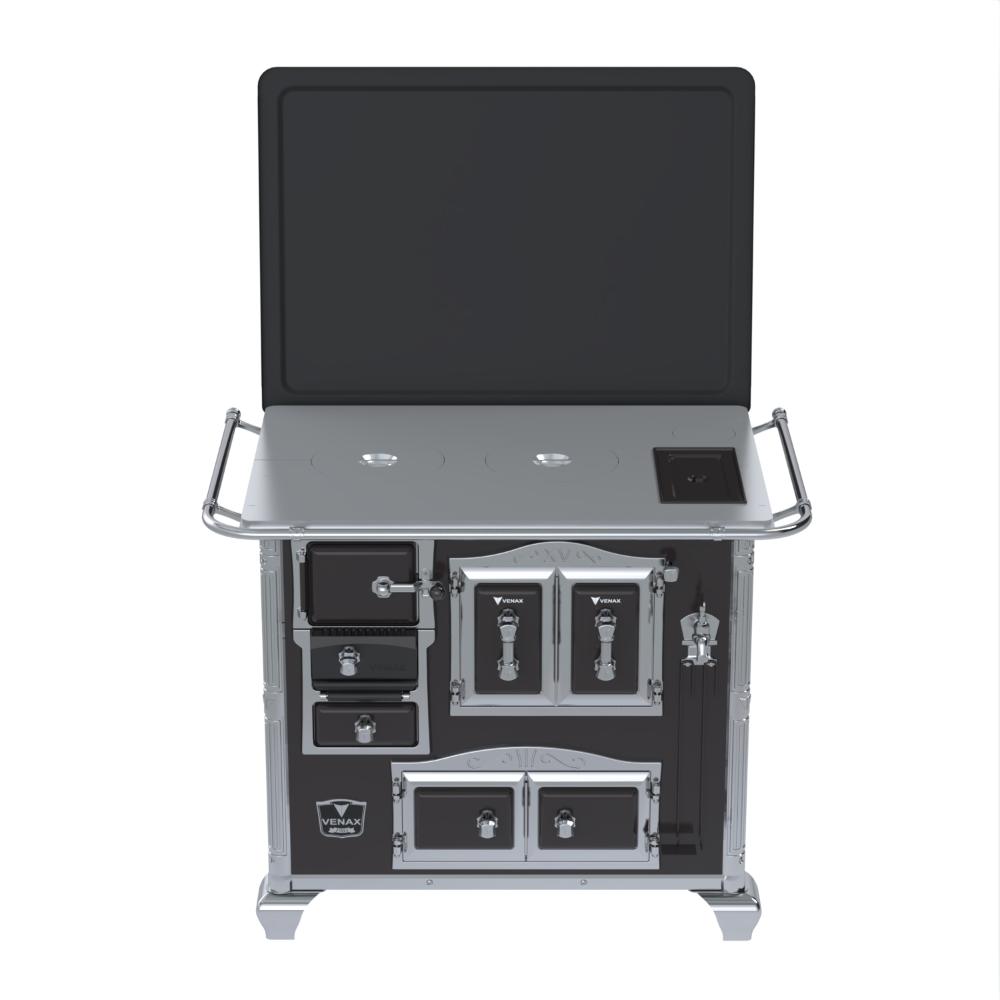 Fogao a Lenha Venax n 2 Imperador Chapa de Aluminio Preto