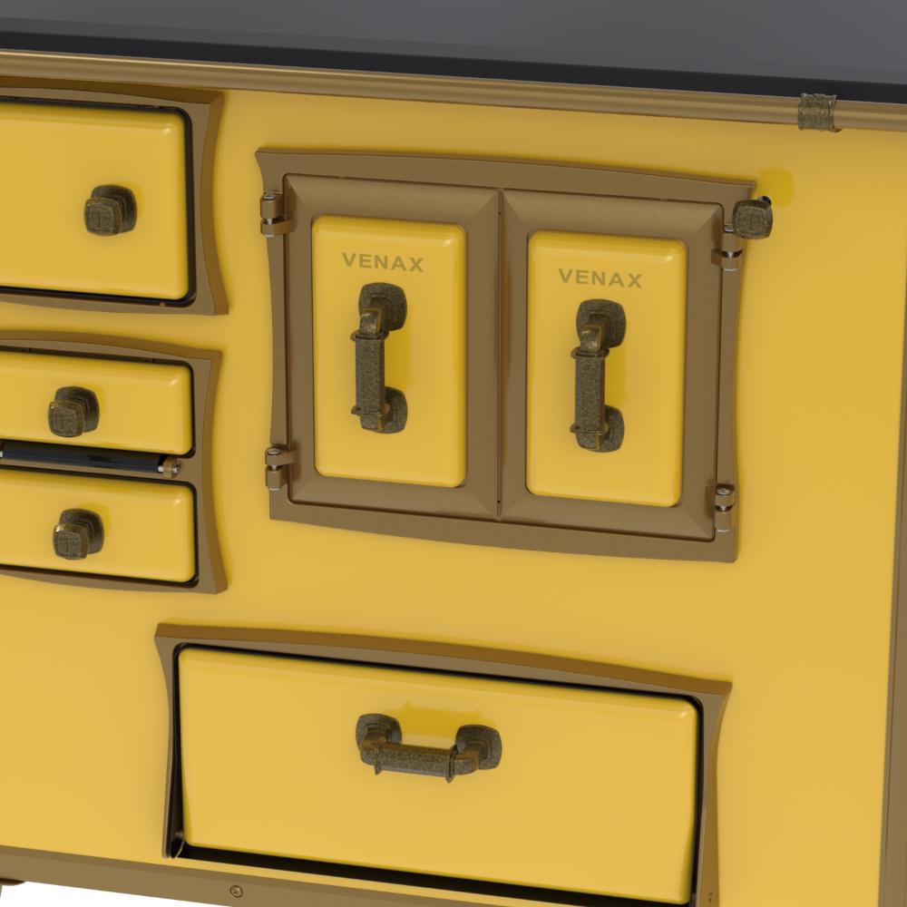 Fogao a Lenha Venax GII n 2 Renaissance Premium Amarelo