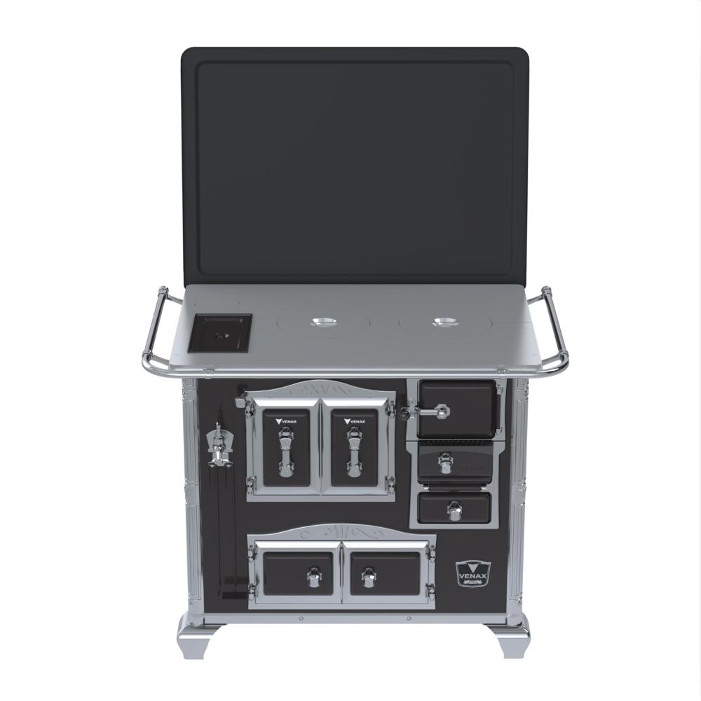 Fogao a Lenha Venax n 2 Imperador Chapa de Aluminio Preto