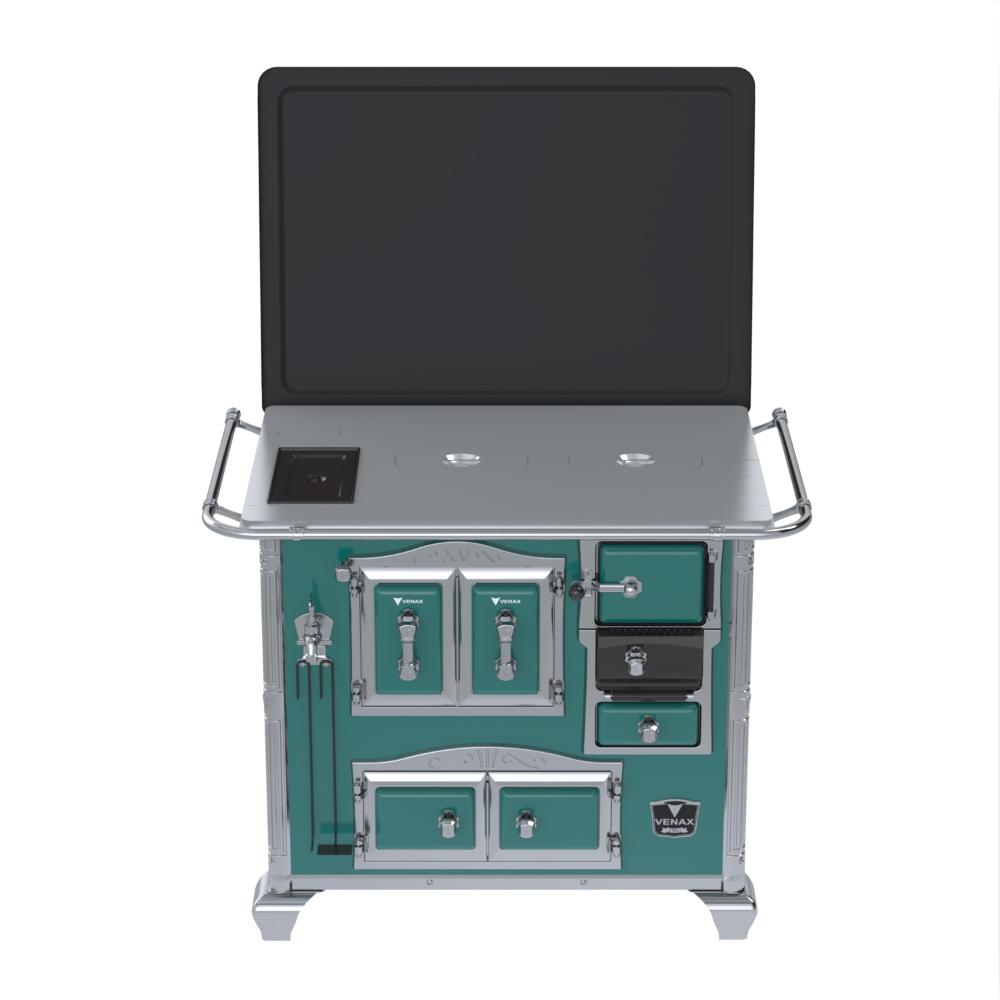 Fogao a Lenha Venax n 2 Imperador Chapa de Aluminio Turquesa