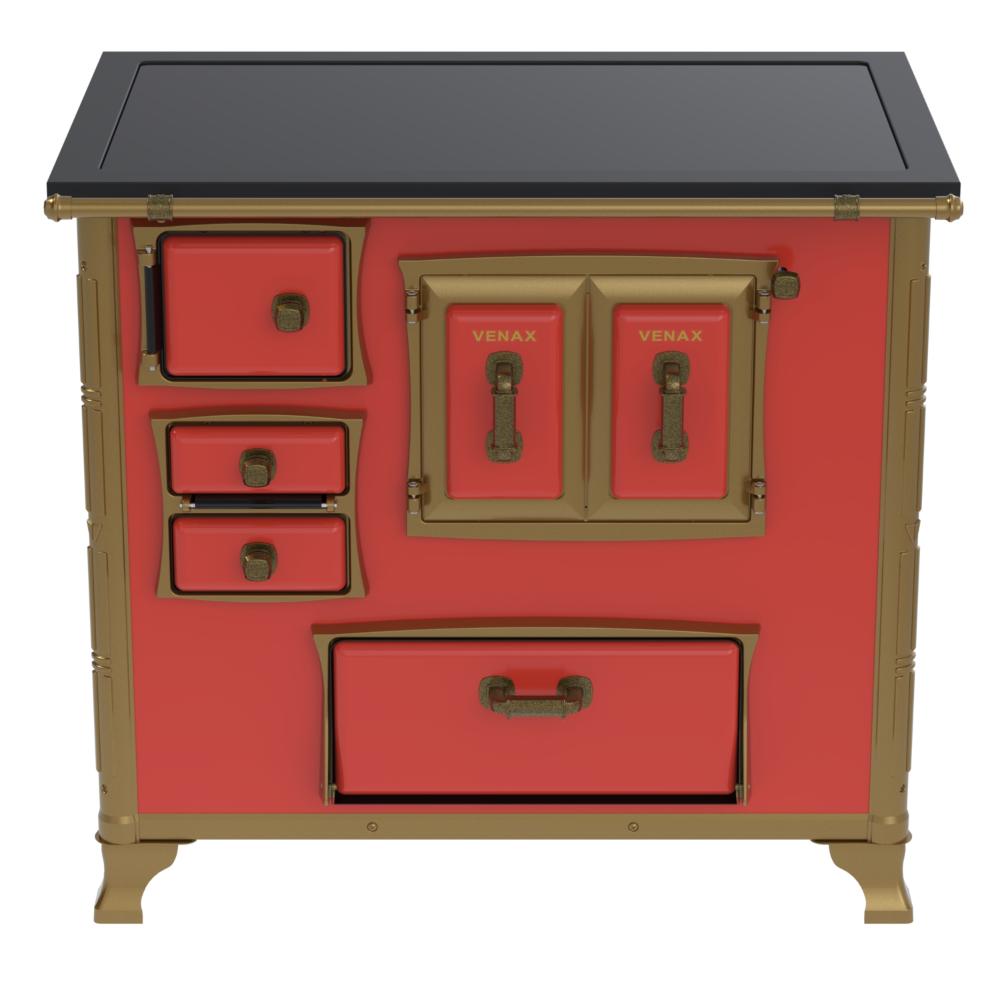 Fogao a Lenha Venax GII n 2 Renaissance Premium Vermelho