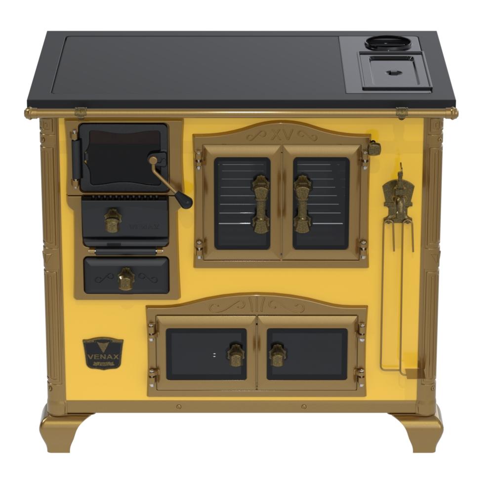 Fogao a Lenha Venax n 2 Imperador Premium Caldeira Amarelo