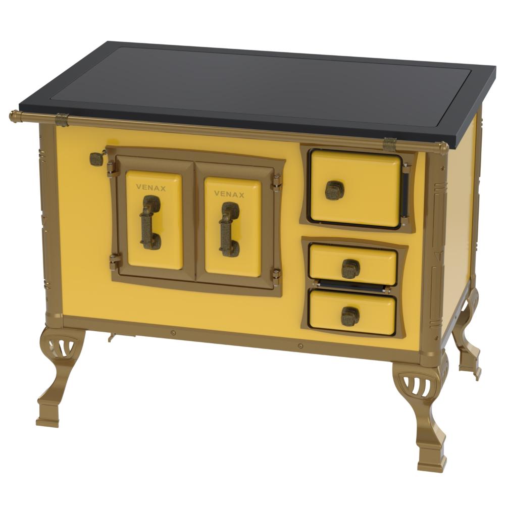 Fogao a Lenha Venax GII n 2 Colonial Premium Amarelo
