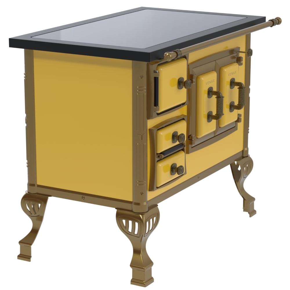 Fogao a Lenha Venax GII n 1 Colonial Premium Amarelo