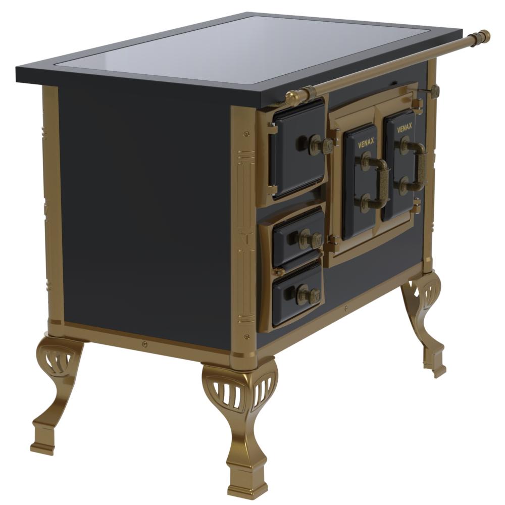 Fogao a Lenha Venax GII n 1 Colonial Premium Preto