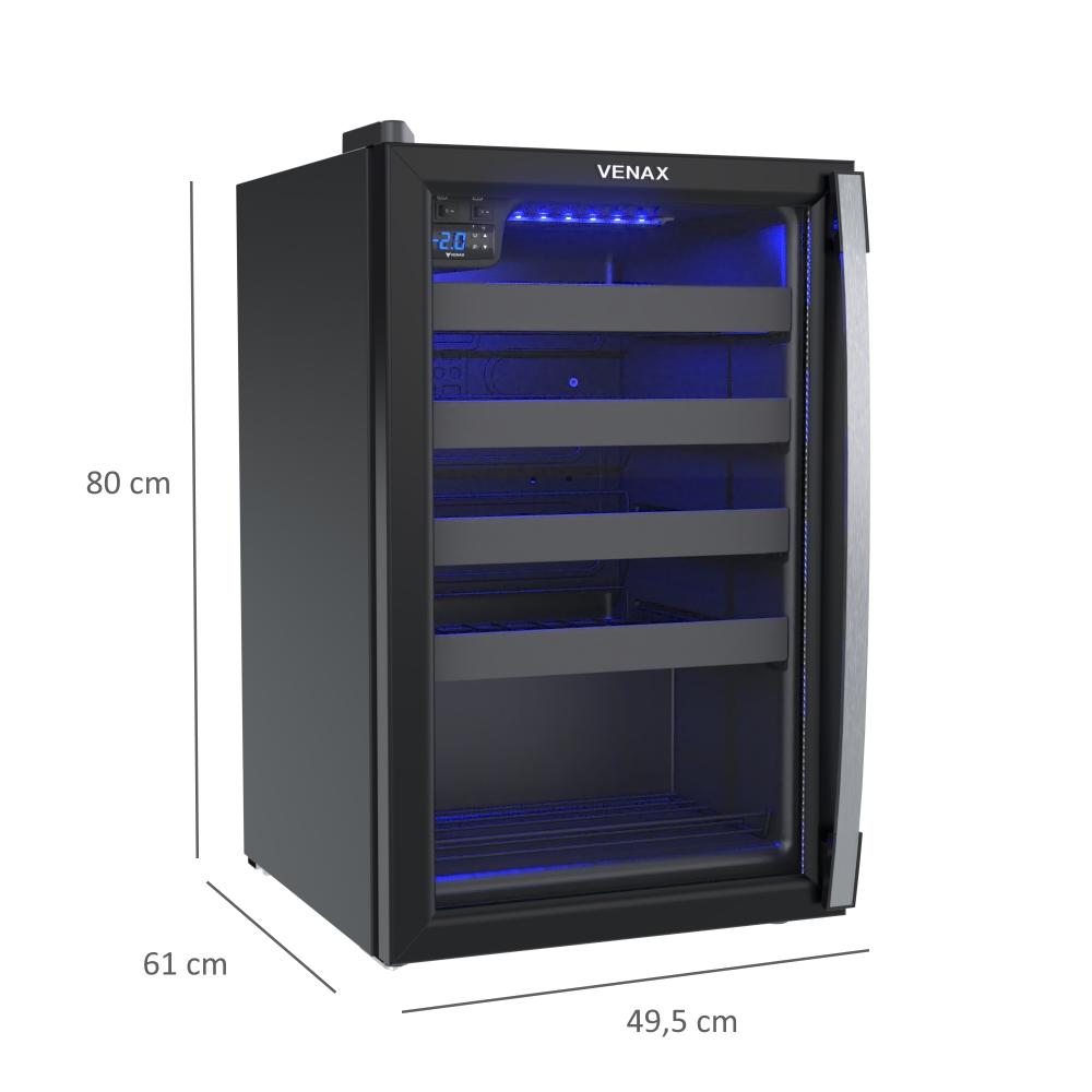 Champanheira Venax 24 Garrafas Preto Porta Invertida