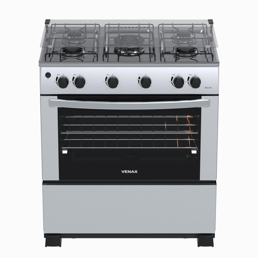 Fogao a Gas 5 Bocas Venax Gaudi GIII Inox