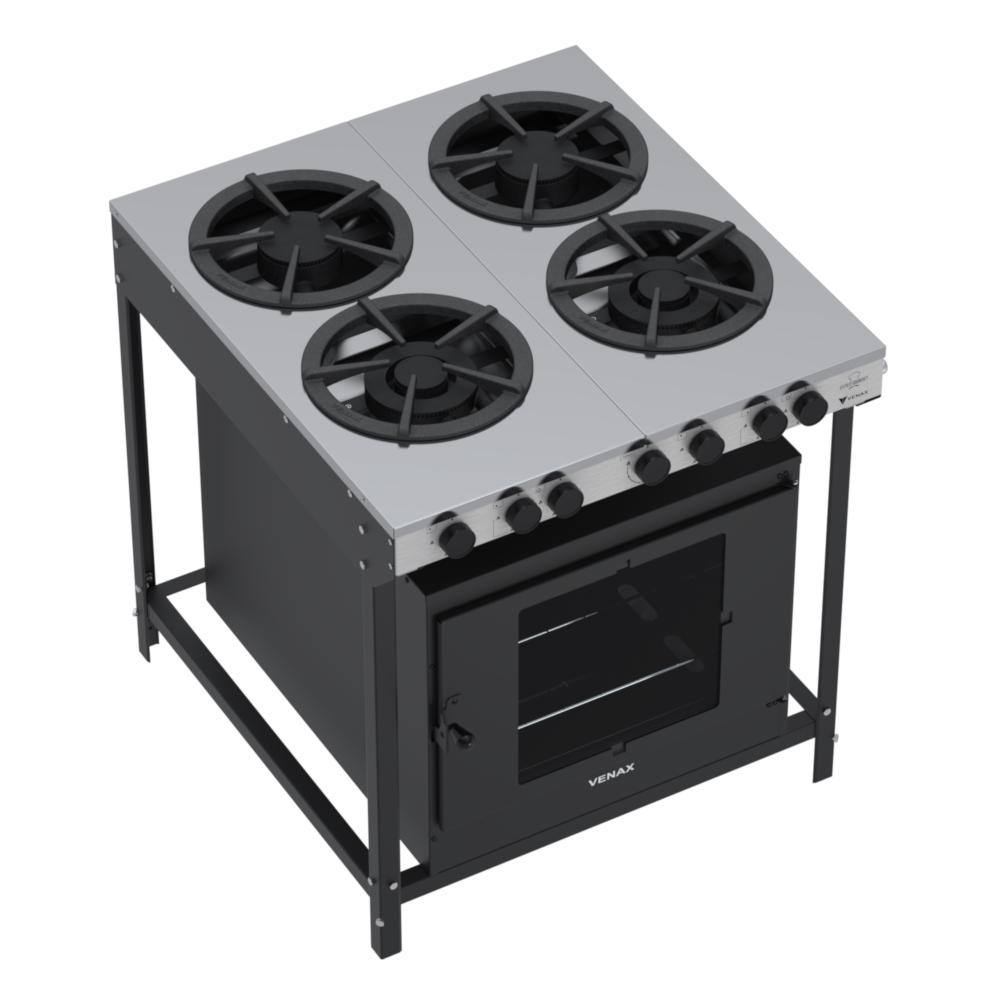 Fogão a Gas Industrial 4 Bocas Venax FFI430-2 Gourmet