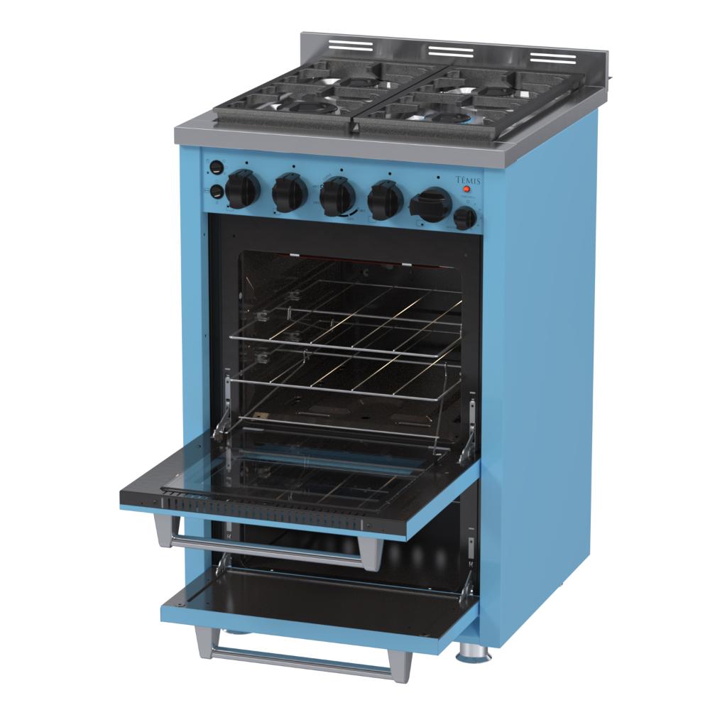 Fogao a Gas 4 Bocas Venax Temis Azul