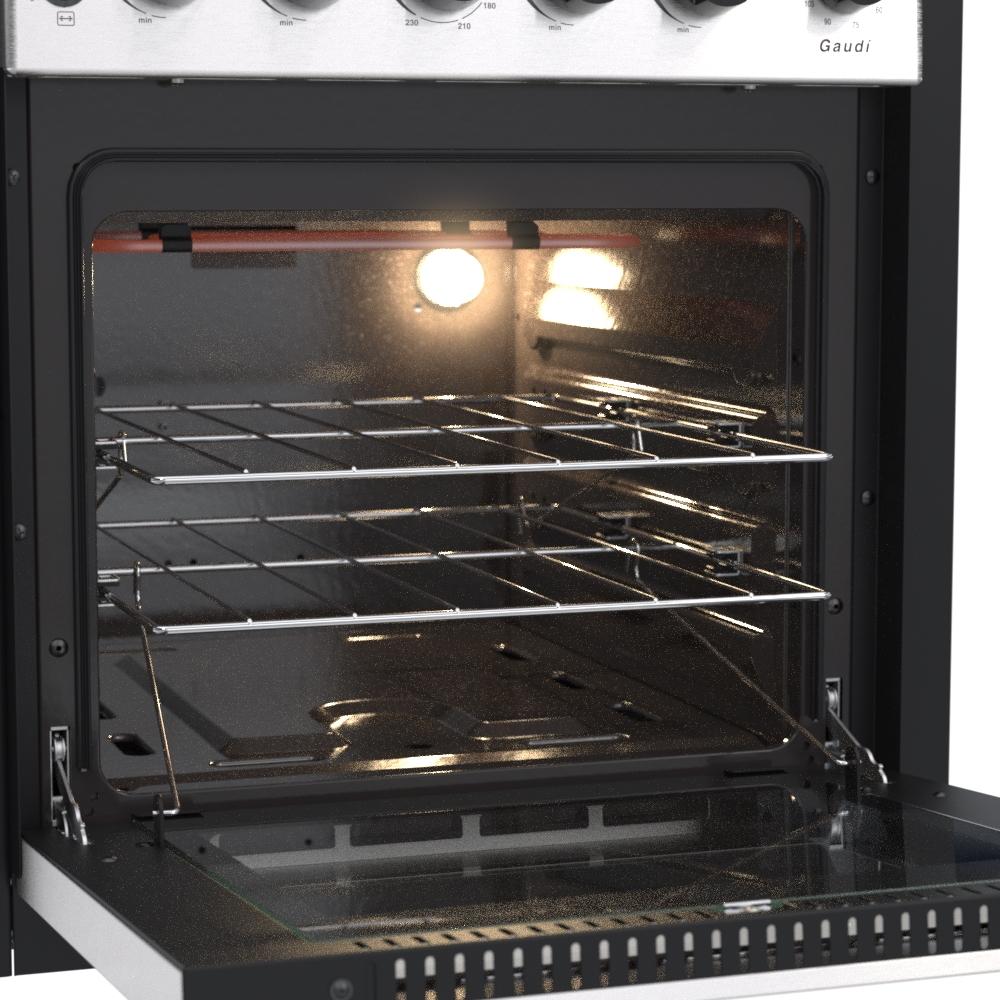 Fogao a Gas de Embutir 4 Bocas Venax Gaudi Platinum GII Inox