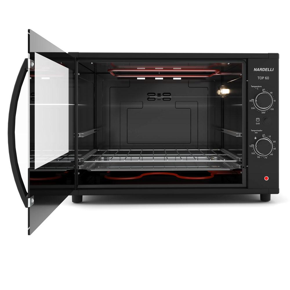 Forno Eletrico de Bancada Nardelli Top 60L Black