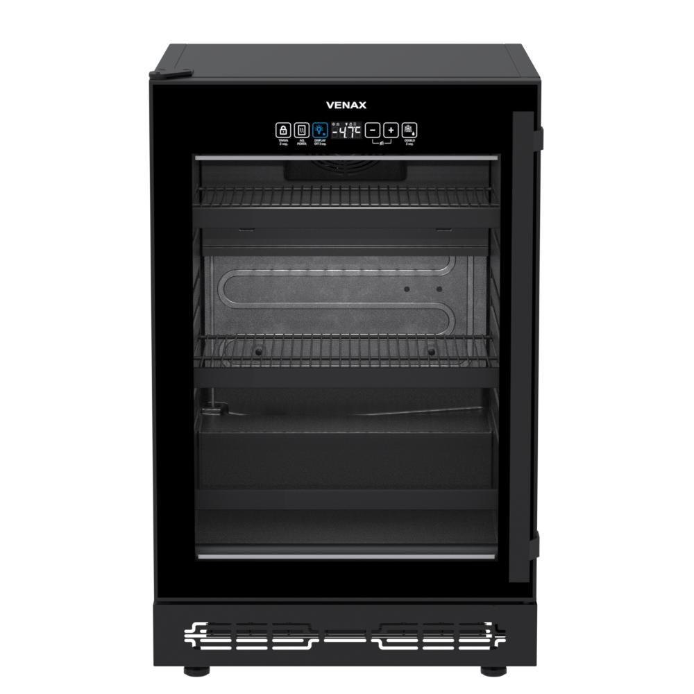 Cervejeira de Embutir Venax 82L Top Light Touch Preto Porta Invertida