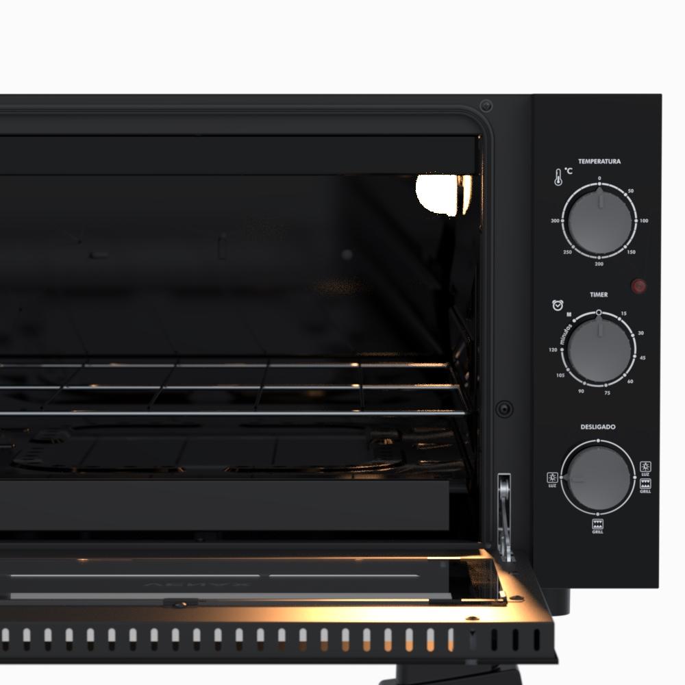 Forno Eletrico Venax 45L Grand Gourmet Preto