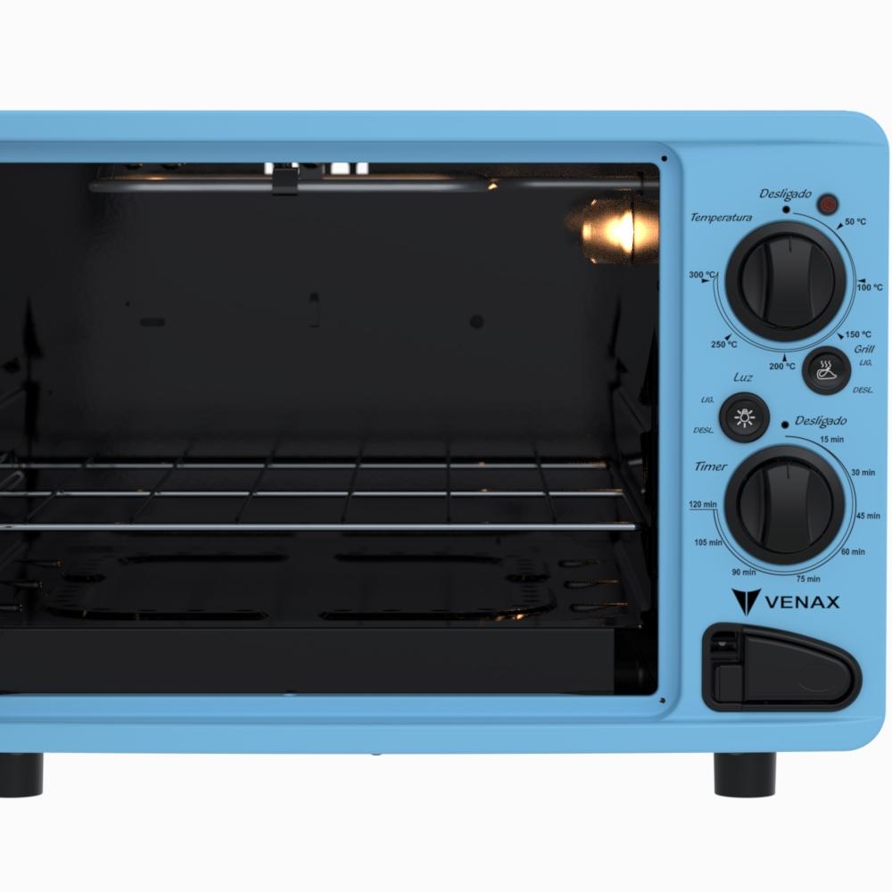 Forno Eletrico Venax 45L Classic Vintage Azul