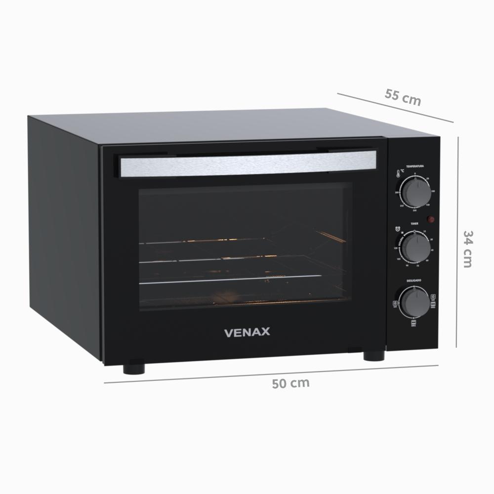 Forno Eletrico Venax 45L Grand Gourmet Preto