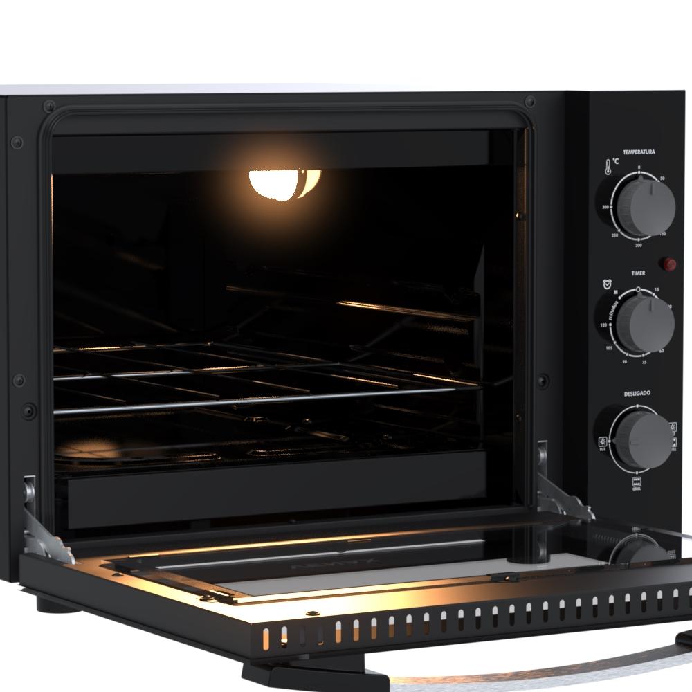 Forno Eletrico Venax 45L Grand Gourmet Preto