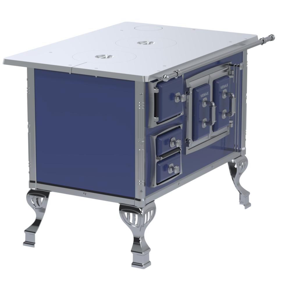 Fogao a Lenha Venax n 2 Sec XVIII Chapa de Aluminio Azul