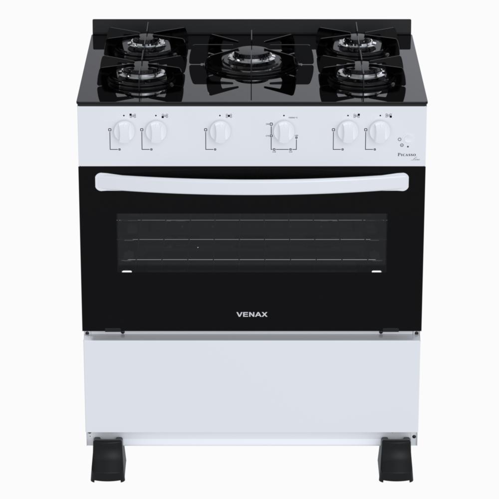 Fogao a Gas 5 Bocas Venax Picasso Line Branco