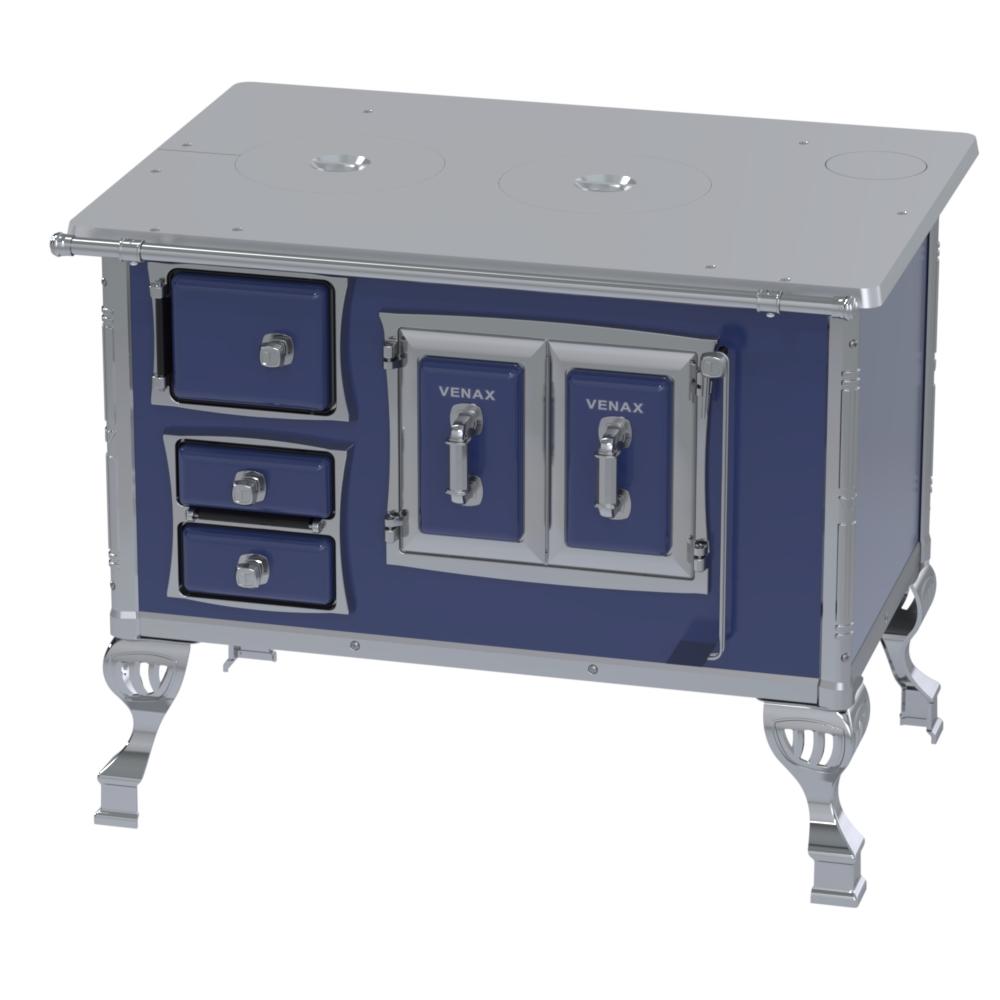 Fogao a Lenha Venax n 2 Sec XVIII Chapa de Aluminio Azul