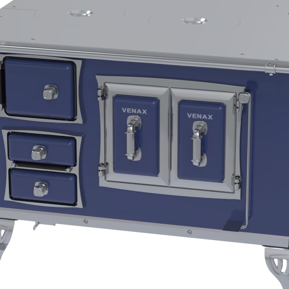 Fogao a Lenha Venax n 2 Sec XVIII Chapa de Aluminio Azul