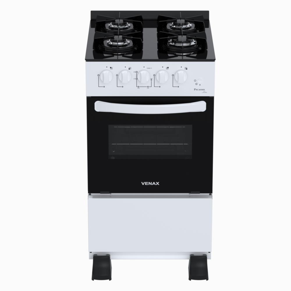 Fogao a Gas 4 Bocas Venax Picasso Line Branco