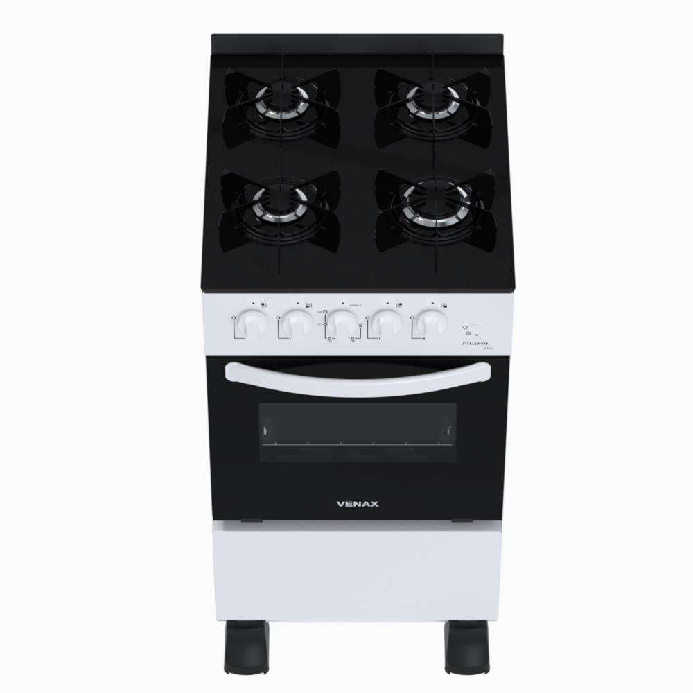 Fogao a Gas 4 Bocas Venax Picasso Line Branco