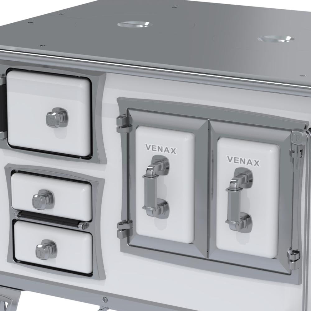 Fogao a Lenha Venax n 2 Sec XVIII Chapa de Aluminio Branco