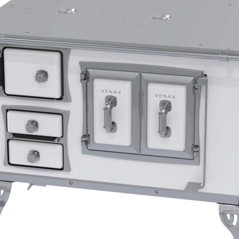 Fogao a Lenha Venax n 2 Sec XVIII Chapa de Aluminio Branco