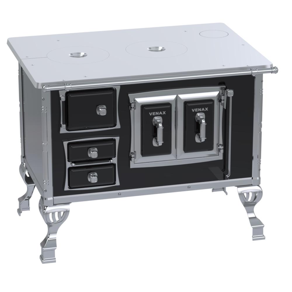 Fogao a Lenha Venax n 2 Sec XVIII Chapa de Aluminio Preto