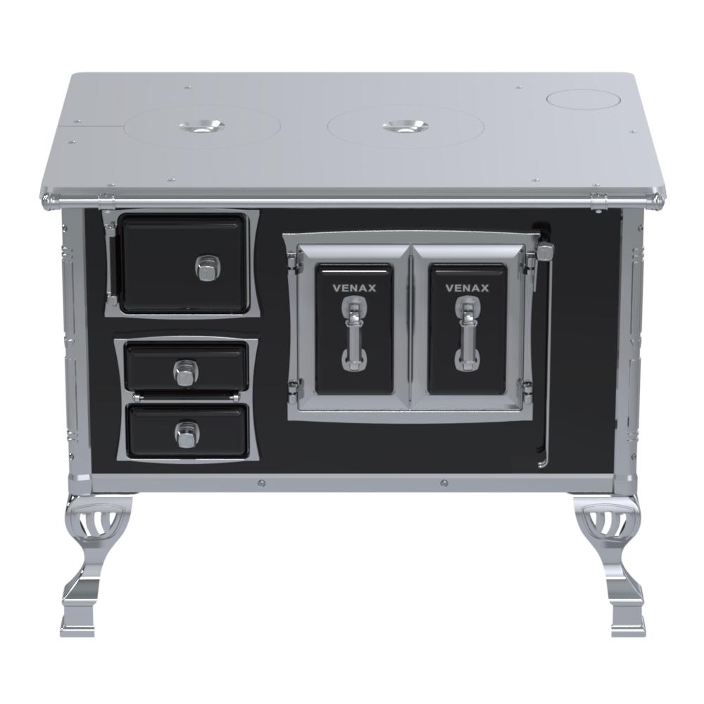 Fogao a Lenha Venax n 2 Sec XVIII Chapa de Aluminio Preto