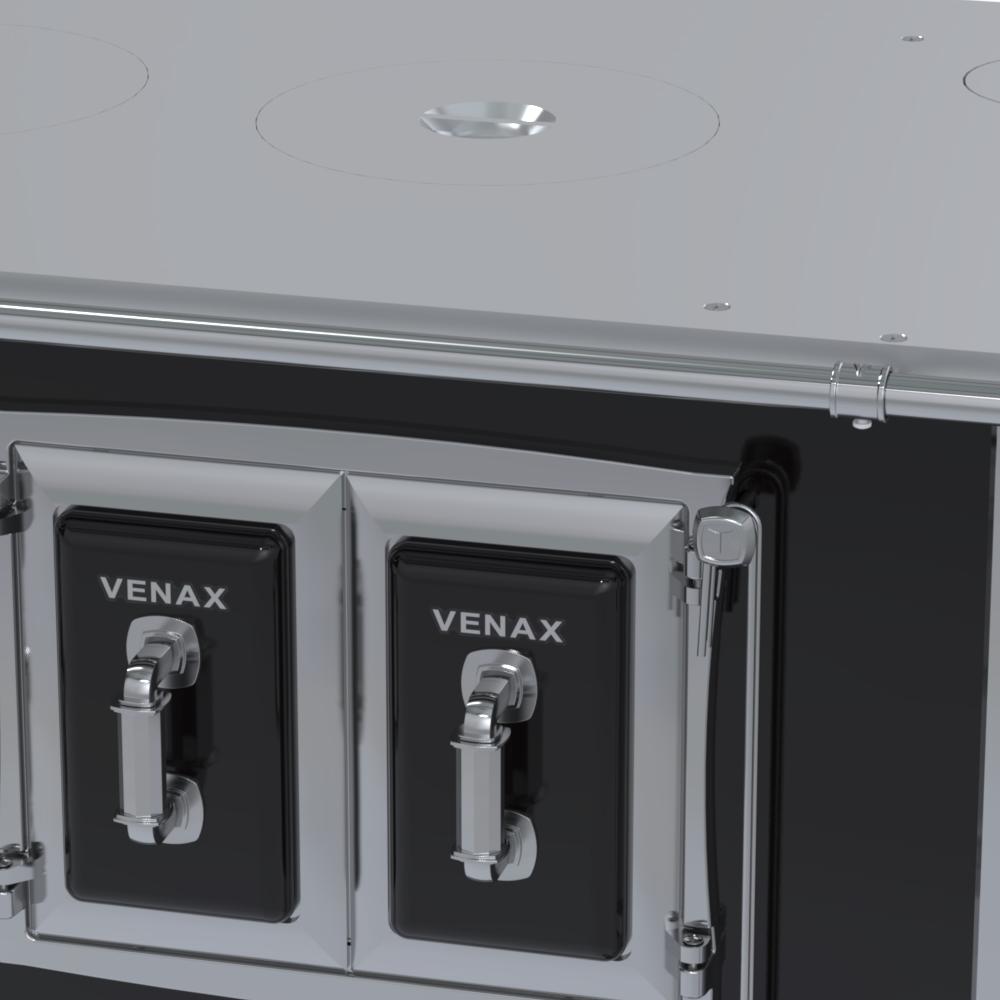 Fogao a Lenha Venax n 2 Sec XVIII Chapa de Aluminio Preto